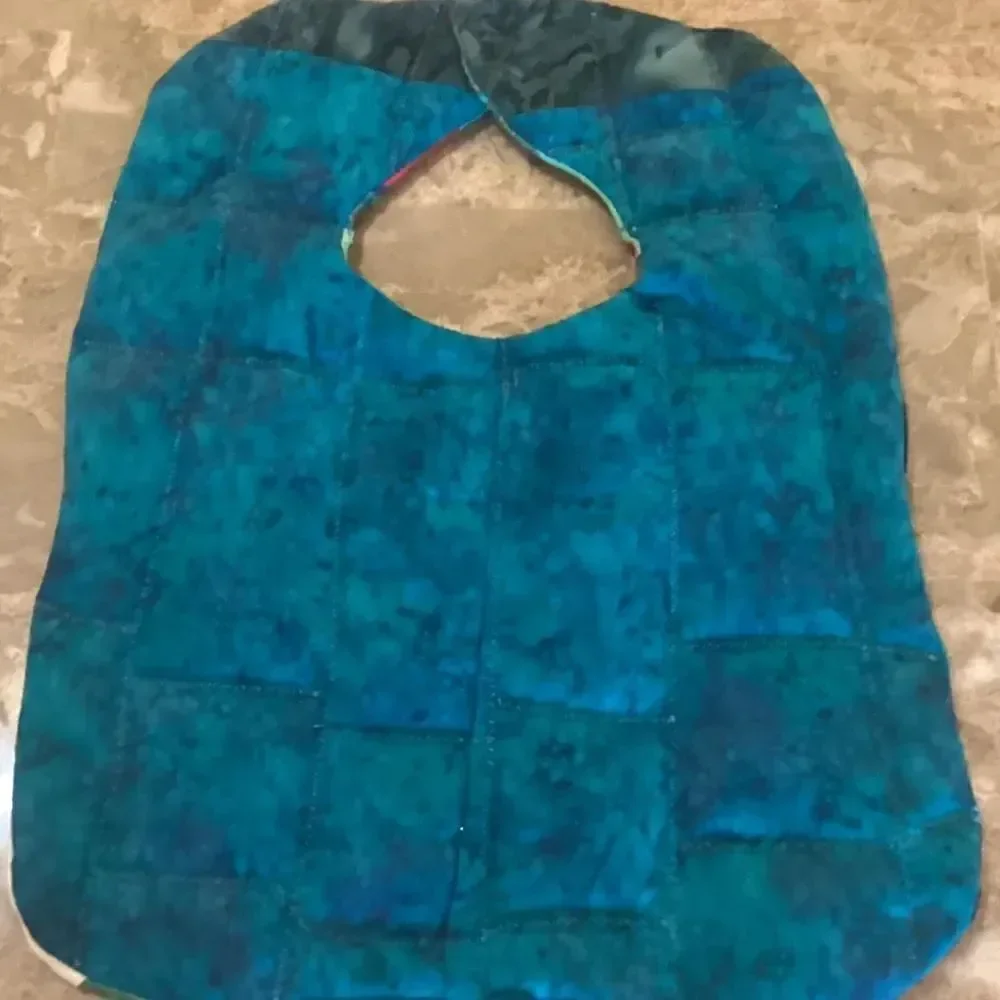 NWOT. Hand Crafted Quilted Reversible Baby Bib $12 ea. or 3/$25